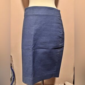 J. Crew Classic Blue Pencil Skirt
